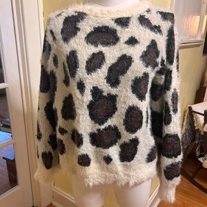 Umgee Leopard Print Sweater